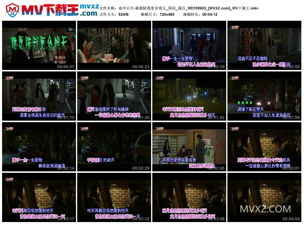 雨中百合-谁愿陪我更多明天_国语_流行_MD105903